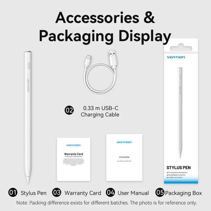 Vention Lápiz Óptico KQGW0 para Apple Blanco